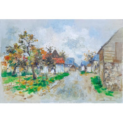 Village en automne